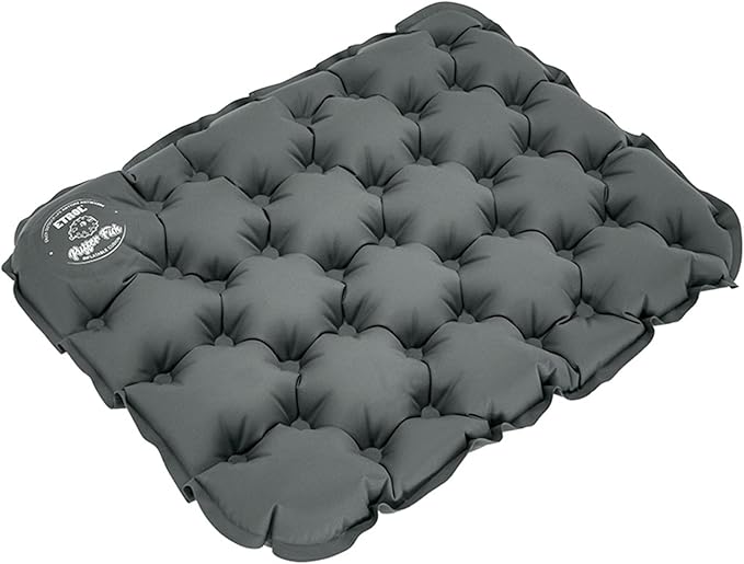 ETROL Portable Inflatable Seat Cushion, Lightweight Camping Air Sitting Pad with Storage Bag and Repair Cloths, Waterproof Air Bleacher Seat Cushion