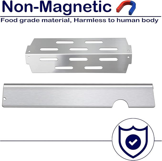 Genesis II Grill Parts for Weber 2 Flavorizer Bars Heat Deflectors Replacement Parts for Weber Genesis GS4 Series E-310, II E-315, II E-330 Genesis II 66032 66795 66040 Weber Accessories