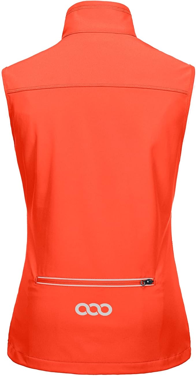 33,000ft Women's Lightweight Running Vest Outerwear with Pockets, Windproof Sleeveless Jacket for Golf Hiking Travel