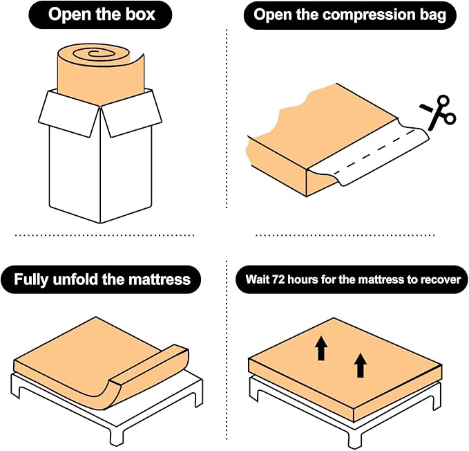 Tiita Japanese Floor Mattress, 4” Thicken Futon Mattress with Storage Bag and 2 Straps,Queen Size Sleeping Tatami Mat for Adults,Black