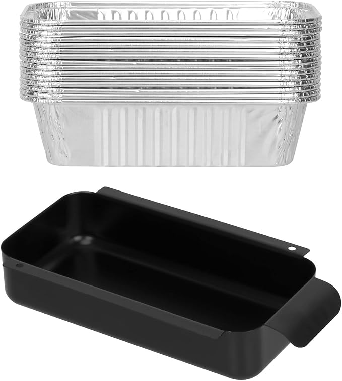 Grease Pan for Charbroil 9328812P06 G416-0015-W1 Grease Catcher with 15-Pack Aluminum Disposable Drip Pan for Charbroil Performance 463331221 463365021 and More