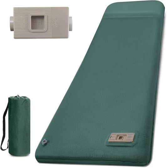 LINKET Sleeping Pad for Camping, Self Inflating Sleeping Pad with Electric Pump, Camping Mattress Compact for Backpacking Hiking Traveling Tent - Ultralight Self Inflating Air Mattress