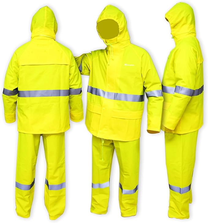 Rain Suits for Men Waterproof Heavy Duty Rain Gear Women Jacket Coat with Pants