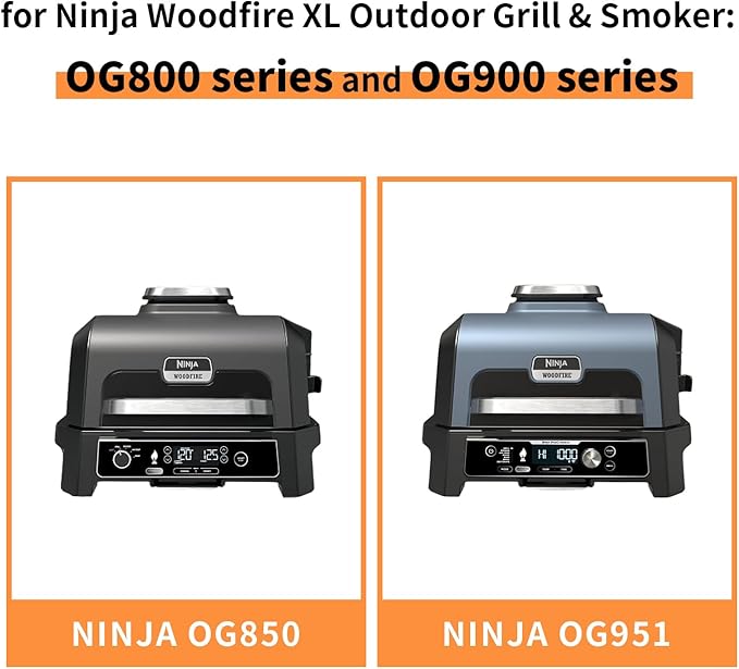 50 Pack Drip Pan Liners, for Ninja OG800/OG900-Woodfire Outdoor Grill & Smoker-Compatible with OG850/OG951-Disposable Aluminum Foil Grease Tray.