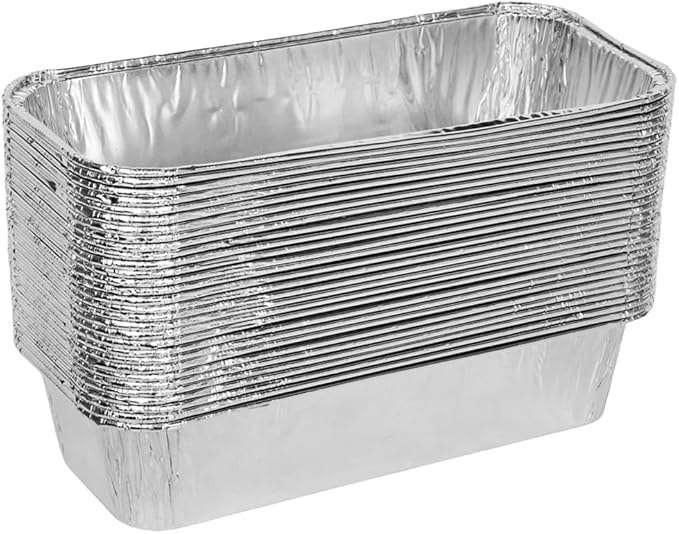 Drip Pans Compatible with Charbroil Grills 9328812P06 Foil Liner 30-Pack l Fits Char Broil Grease Tray G416-0015-W1, Disposable Aluminum Foil 7.6" L x3.4 W x1.7 D