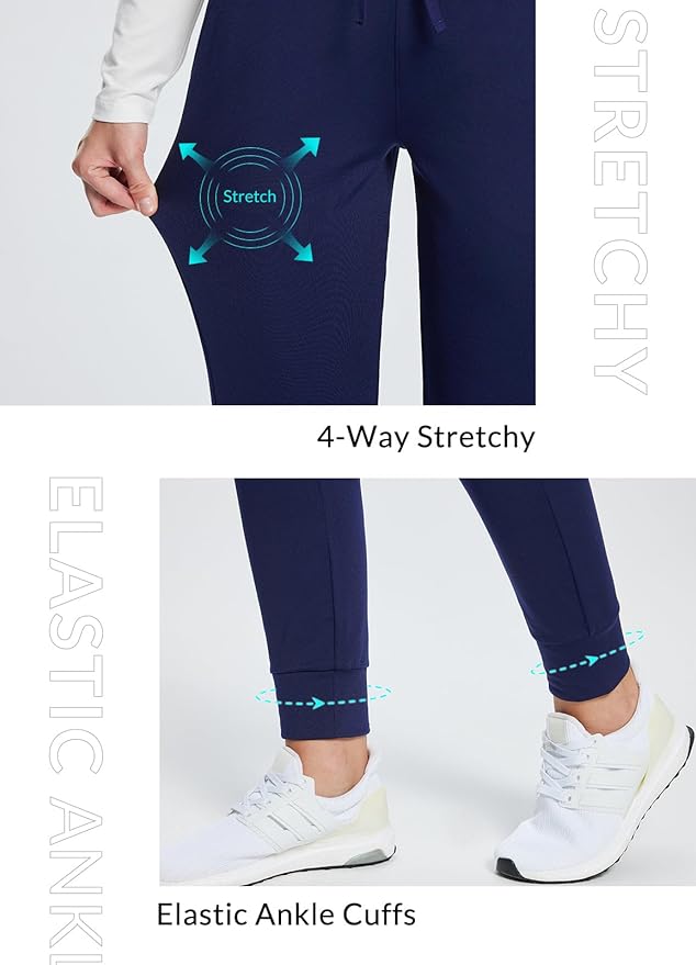 baleaf Women's Fleece Lined Pants Water-Resistant Sweatpants Winter Thermal Ski Hiking Running Joggers