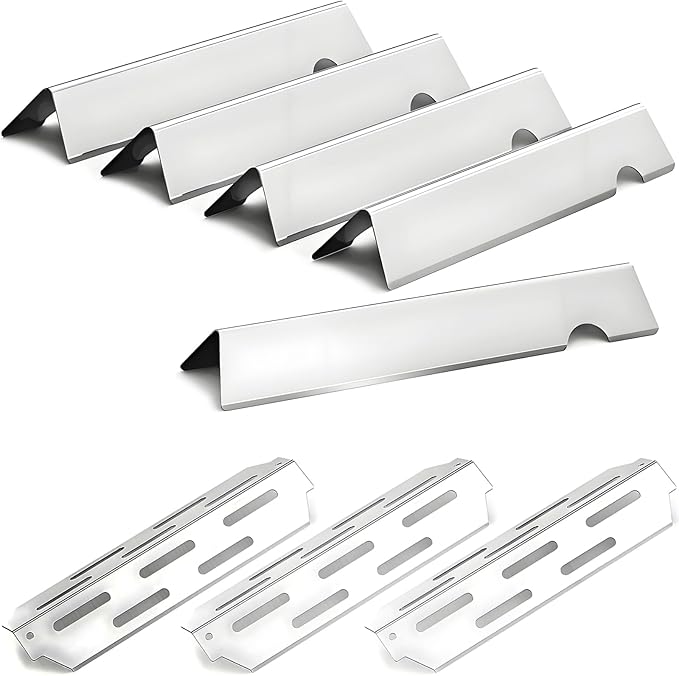 Genesis II Grill Parts for Weber 2 Flavorizer Bars Heat Deflectors Replacement Parts for Weber Genesis GS4 Series E-310, II E-315, II E-330 Genesis II 66032 66795 66040 Weber Accessories