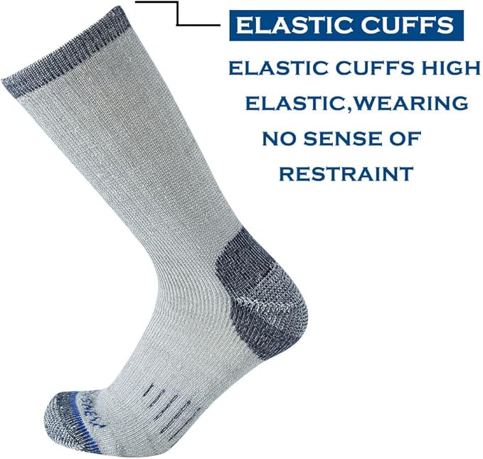 Merino Wool Men Crew Socks Warm Socks Athletic Socks for Men, Suitable for Hiking,Trekking,Camping …
