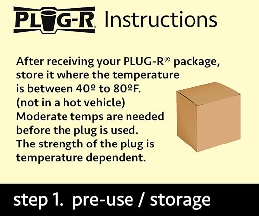 Plug-R 1 1/4" Asphalt Plugs, 25 Pack - Quick Fix Driveway & Pavement Repair, Easy Application, Weather Resistant Blacktop Patch for Potholes