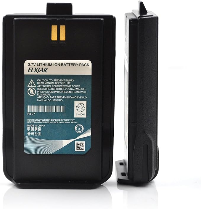 (2-Pack) 3.7V 1100mAh Li-ion Battery Replacement for Retevis RT27 RT27V Two Way Radio Walkie Talkies