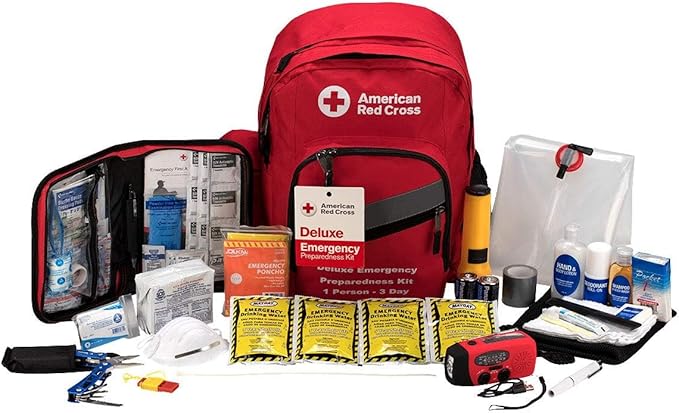 Officially Licensed Product | 3-Day Emergency Preparedness Deluxe Backpack | 72 Hour Survival Supplies for 1 Person | Water, Phone Charger, Blanket, Food