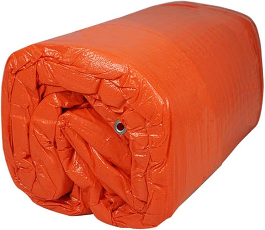 ONENESS Concrete Blanket, Concrete Curing Blanket 3.6mm Thick, Tarpaulin, Multipurpose Use Waterproof Tarps, 6x25 Feet, 3.6mm/0.15inch Thickness, Orange, 1-Package