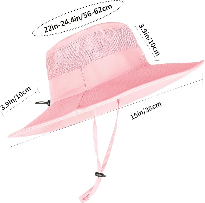Sun Hats for Men Women Fishing Hat UPF 50+ Breathable Wide Brim Summer UV Protection Hat