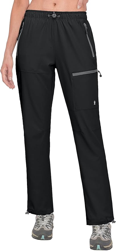 Little Donkey Andy Women's Lightweight Quick Dry Cargo Hiking Pants UPF 50+ Stretch Travel Casual Trousers