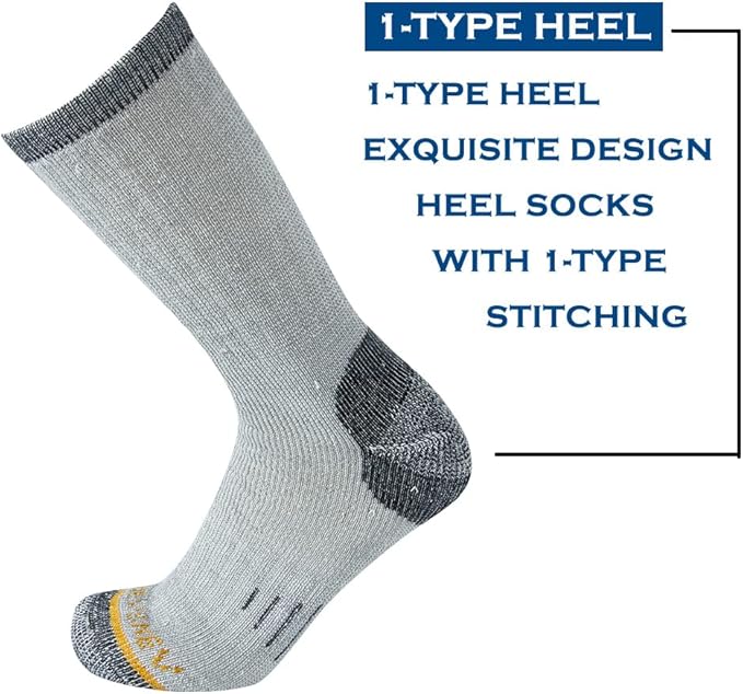 Merino Wool Men Crew Socks Warm Socks Athletic Socks for Men, Suitable for Hiking,Trekking,Camping …