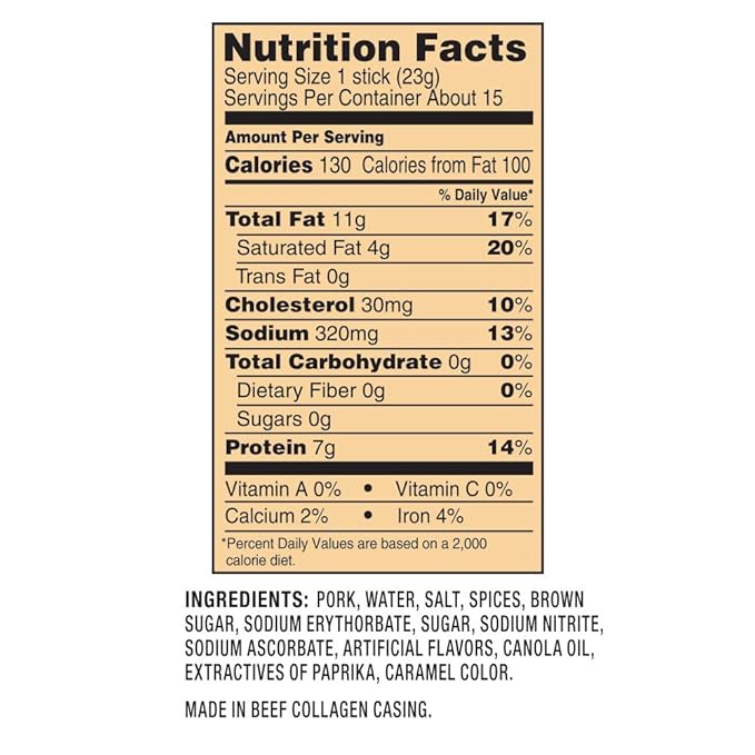 Cattleman's Cut Double Smoked Sausages, 12 Ounce (Pack of 4)