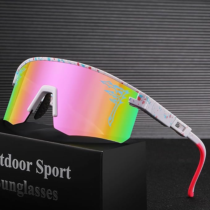 Two Sizes Baseball Sunglasses For Adults and Youth Boys Girls Kids UV400 Men Women Outdoor Sports Sun Glasses