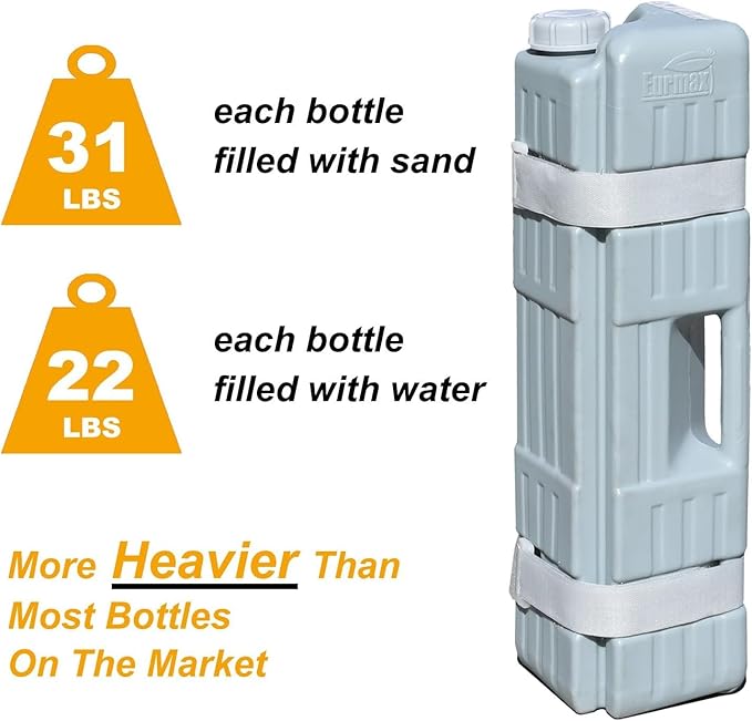 Eurmax USA Universal Upgraded Water Weight Heavy Duty Feet Leg Weights Bag Canopy Weights for Gazebo Shelter,Pop up Canopies Instant Tents(4 Pcs Weights)