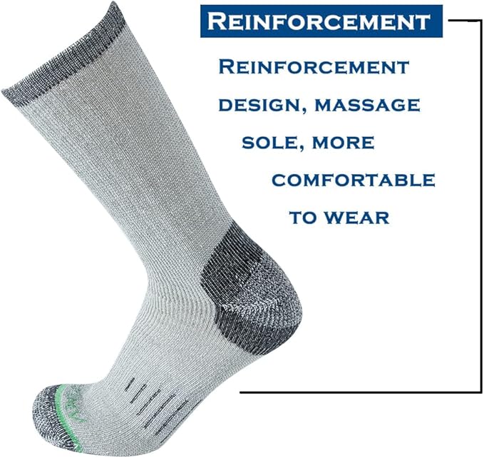 Merino Wool Men Crew Socks Warm Socks Athletic Socks for Men, Suitable for Hiking,Trekking,Camping …