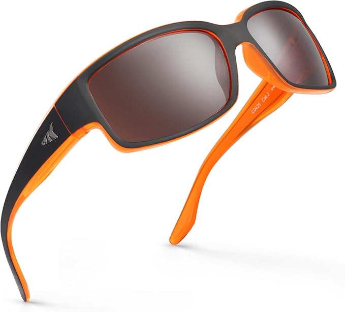 KastKing Skidaway Polarized Sport Sunglasses for Men and Women,Ideal for Driving Fishing Cycling and Running,UV Protection