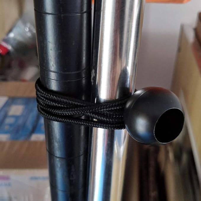 Ball Bungee Cords, 50 Packs, 4 Inch Black Tie Down Cords for Tarp, Canopy Shelter, Wall Pipe, UV Resistant