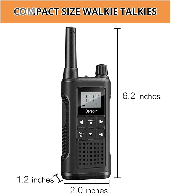 Walkie Talkies Long Range for Adults-4 Pack Rechargeable Walkie Talkies 22 FRS Channels 2-Way Radios with NOAA Weather Alert,VOX,Flashlight and 1500mAh Li-ion Battery for Family Camping Hiking