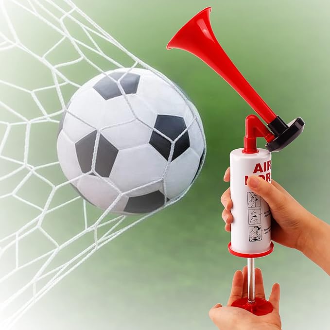 FARBIN Marine and Sports Pump Air Horn, Loud Sound Handheld Signal Boat Horn, Personal Safety Horn Alarm for Boating, Sports Events, Parties, Camping, Aggressive Animals (Handheld horn 2pcs)