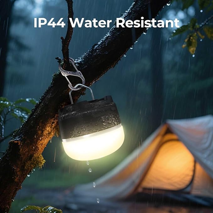 1000LM Camping Lantern Rechargeable, 11 Light Modes with RGB Color Changing Camping Lights, Portable Tent Light with Magnetic Base, Waterproof Emergency Hanging Light for Hurricane, Home, Camping