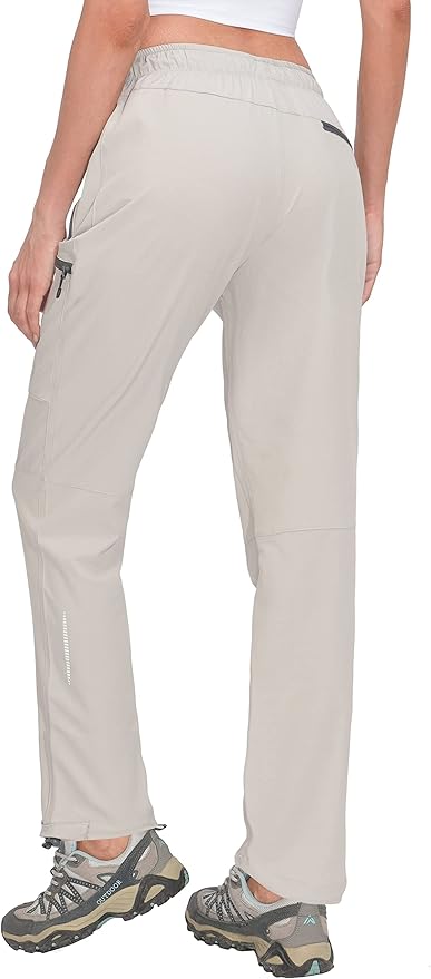 Little Donkey Andy Women's Lightweight Quick Dry Cargo Hiking Pants UPF 50+ Stretch Travel Casual Trousers