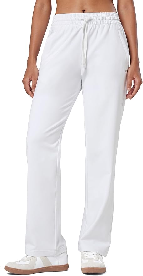 Willit Women's Fleece Lined Pants with Zipper Pockets Winter Thermal Warm Hiking Straight Leg Pants 27"/29"/31"