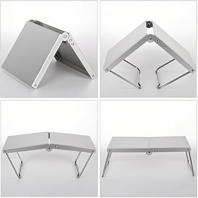 Ultralight Mini Outdoor Table Foldable Aluminum Alloy Camping Table with Carry Bag for Outdoor Cooking, Picnic, Camp, Barbecue (Green)