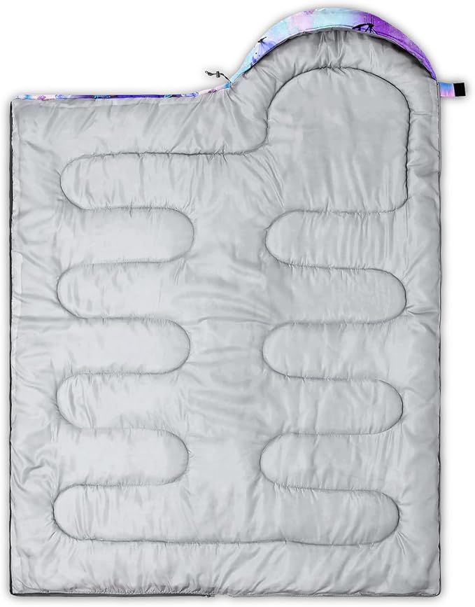 AILONEN Outer Space Astronaut Camping Sleeping Bags,Lightweight & Waterproof,3 Season Warm & Cool Weather,Cartoon Sleeping Bags for Kids,Boys Girls Travelling,Outdoors