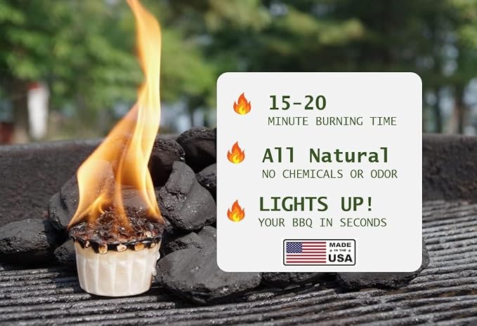 Superior Trading Fire Starter Pods in Carton Box - Fire Starters for Campfires, BBQ, Grill, Pit, Wood Stove & Charcoal Starter, 15-20-Min Burn, 100 Extra Large Pods, USA-Made, Brown