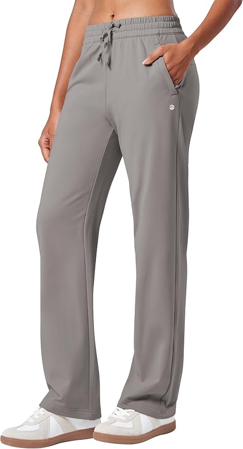Willit Women's Fleece Lined Pants with Zipper Pockets Winter Thermal Warm Hiking Straight Leg Pants 27"/29"/31"