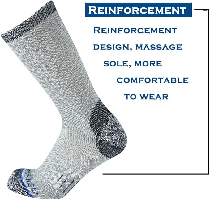 Merino Wool Men Crew Socks Warm Socks Athletic Socks for Men, Suitable for Hiking,Trekking,Camping …