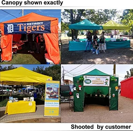 ABCCANOPY Easy Pop Up Canopy Tent with Sidewalls Commercial, Black
