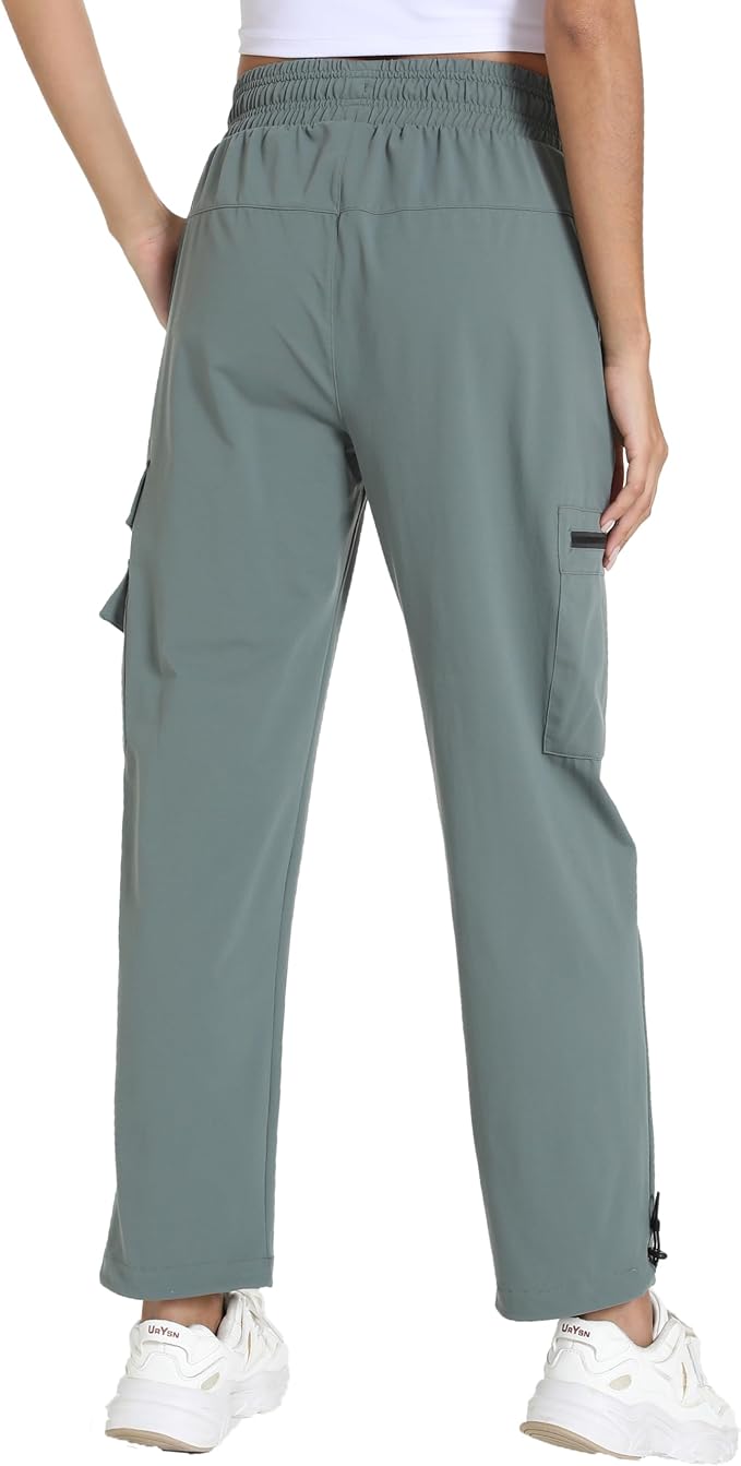 Quick Dry Women's Cargo Pants with Pockets Lightweight Hiking Joggers for Workout Athletic Casual Outdoor Camping