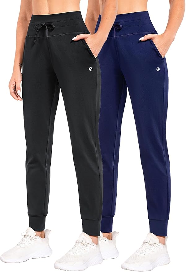 baleaf Women's Fleece Lined Pants Water-Resistant Sweatpants Winter Thermal Ski Hiking Running Joggers