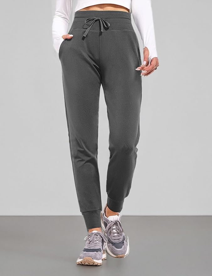 baleaf Women's Fleece Lined Pants Water-Resistant Sweatpants Winter Thermal Ski Hiking Running Joggers