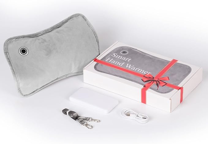 Hand Warmers Rechargeable, Portable Graphene Heated Gloves Handwarmers Bag with 10000MAH Power Bank,2 Heating Area&3 Heat Modes, Fast Electric Heating Pouch for Women,Kids, Hunting