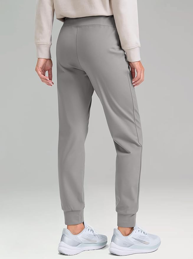 G Gradual Women's Fleece Lined Joggers High Waisted Water Resistant Thermal Hiking Pants Cold Weather Sweatpants with Pockets