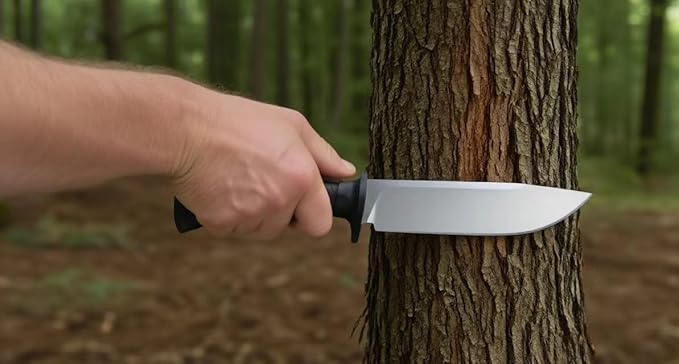 Tactical Fixed Blade Knife, 5.87 inch Blade, 4.65 inch Kray-Ex Handle, Stonewashed 420 Stainless Steel, with Secure-Ex Sheath for Outdoor Camping Hunting Survival (B-Silver)