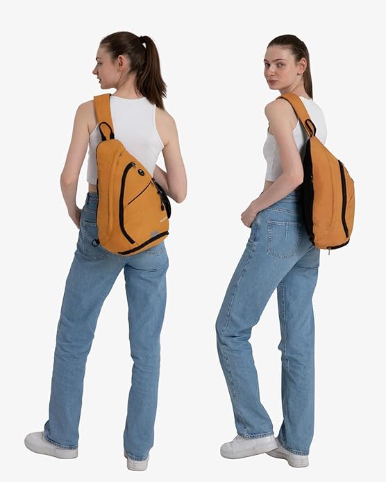 WATERFLY Large Crossbody Sling Bag: Over Shoulder Backpack Daypack Casual Cross Chest Side Pack