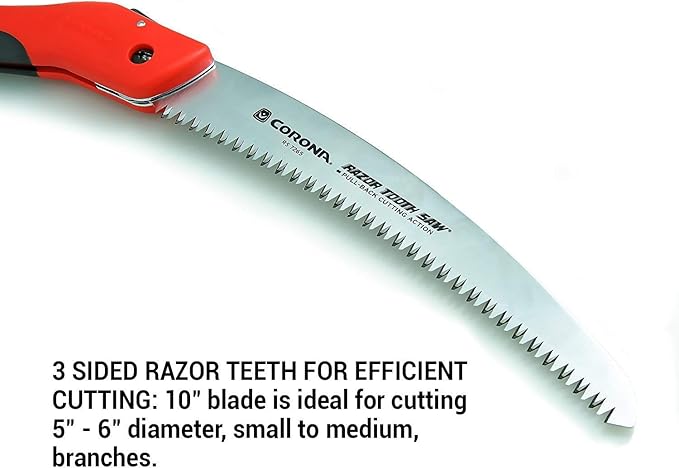 Corona Razor Tooth Folding Saw - 10 Inch Curved Blade