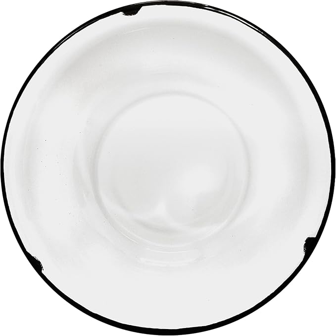 BCD Classic Primitive Enamelware Basin - Vintage-Style Metal Bowl for Kitchen, Camping, and Everyday Use – Chip-Resistant & Easy to Clean