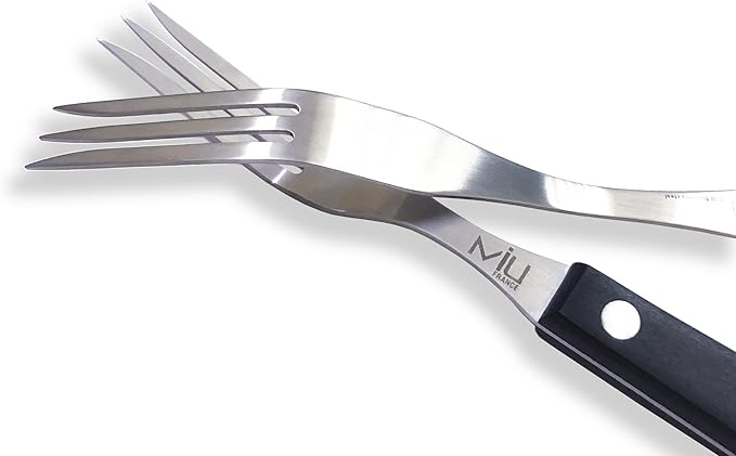 WALLFARM Granny Forks 2-Piece Set - Pro-Grade Stainless Steel - Heat-Resistant BBQ Meat Fork - Ideal for Serving, Cooking, Turning, Roasting, Shredding, Barbecue - 10" & 12"