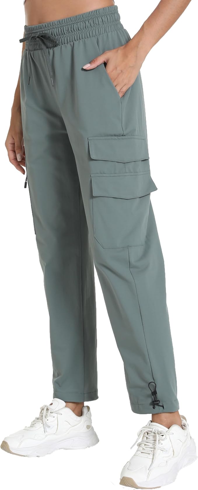 Quick Dry Women's Cargo Pants with Pockets Lightweight Hiking Joggers for Workout Athletic Casual Outdoor Camping
