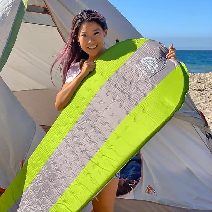 Gear Doctors Camping Pads Self Inflating Ultralight Apollo air 4.3-5.2 R Insulated Camping mats 1.5-3.3 in Must Haves Inflatable Foam air Sleep mat self Inflating air Mattress for Camping cot