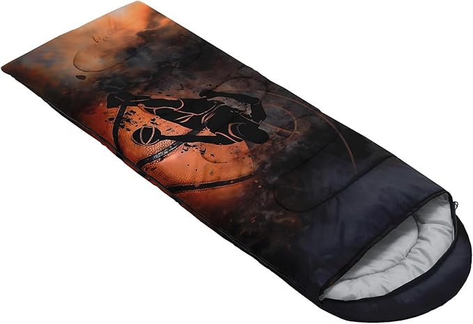 Kids Sleeping Bag for Boys Girls,Checkerboard Cat Print-Lightweight Warm Portable Outdoor Indoor-Waterproof Cold Weather Resistant Sleeping Bag for Camping Hiking