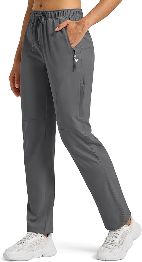 Willit Women's Hiking Pants Quick Dry Cargo Pants Lightweight Water Resistant Travel Golf Pockets Petite/Regular/Tall
